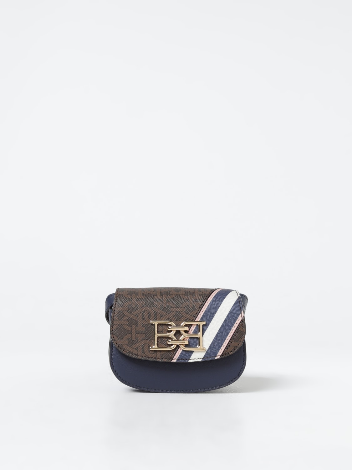 Giglio Borsa Bally in pelle e cotone spalmato