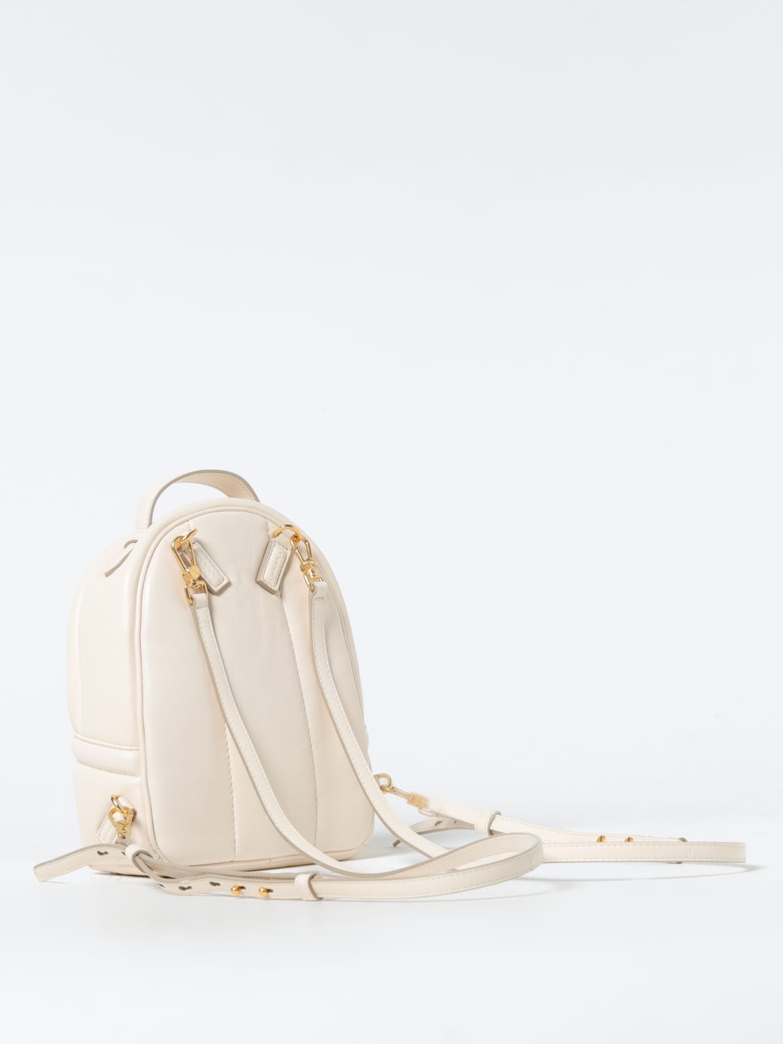 Bally Outlet: backpack in nappa with monogram plaque - White