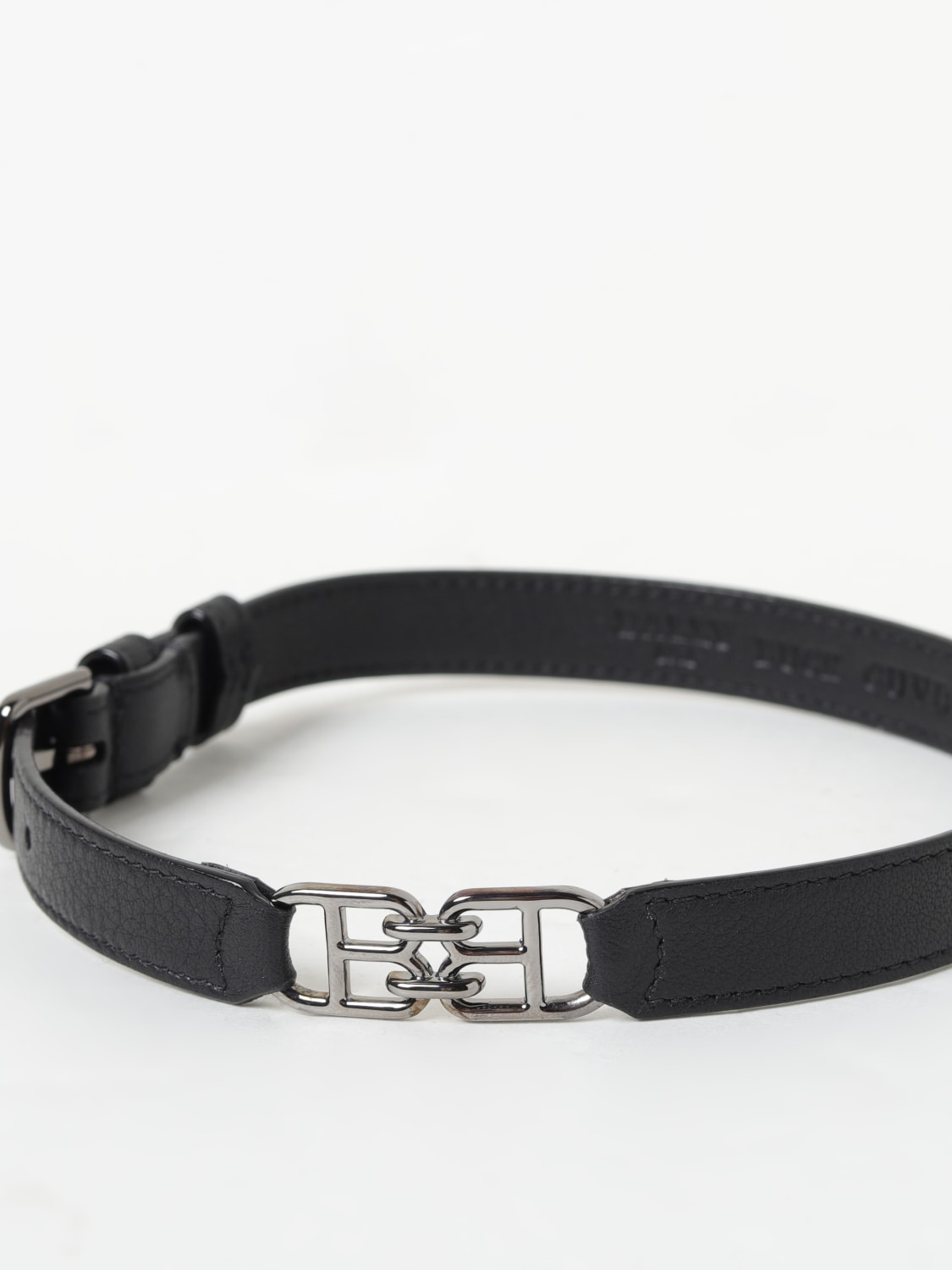 アクセサリーその他 BALLY Men Jewel Leather BUCK U808R Bally Outlet: Buck leather bracelet with monogram - Black