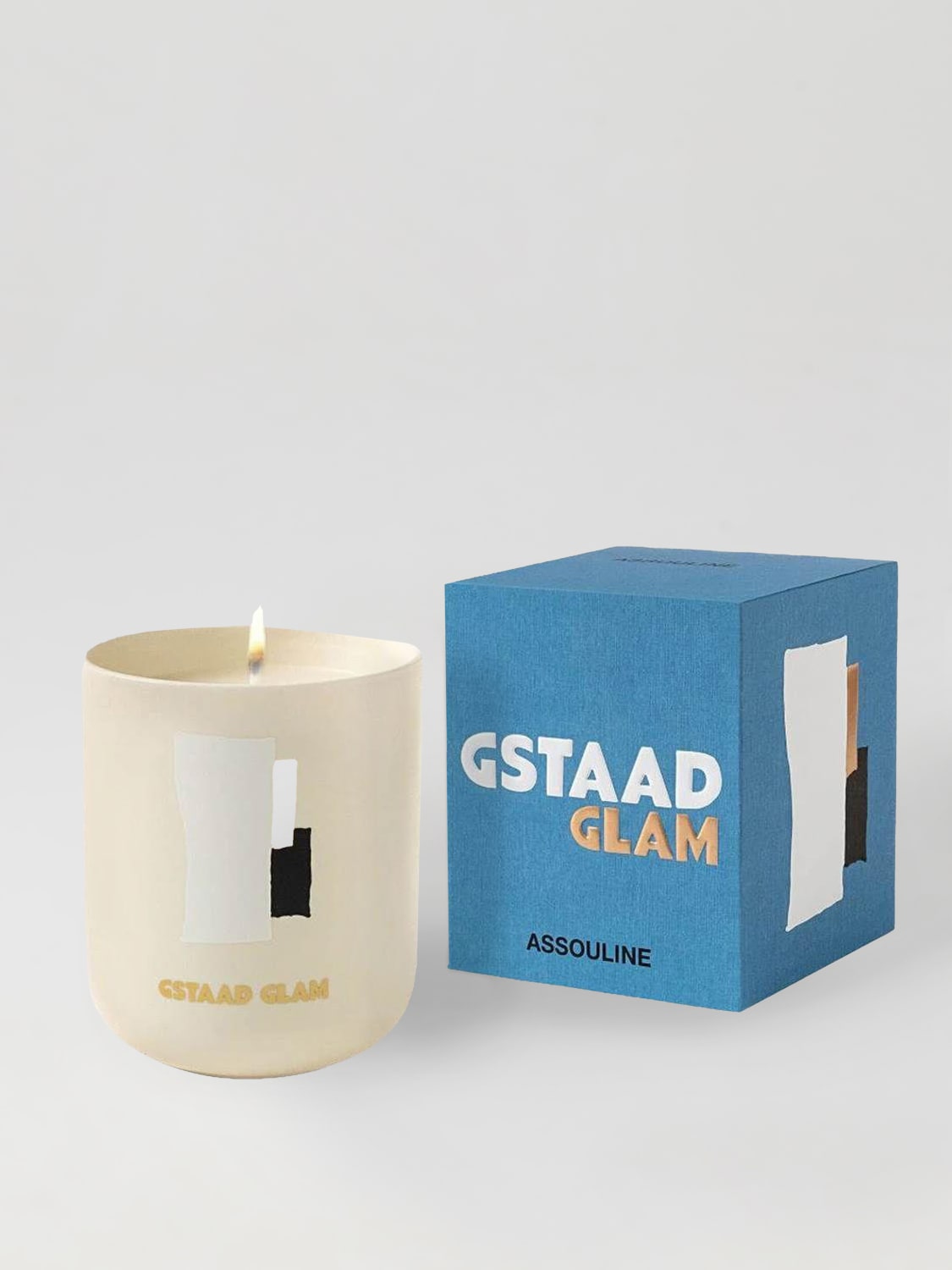 ASSOULINE CANDELE E FRAGRANZE: Candela Gstad Glam Assouline in cera e paraffina , Bianco - Img 3