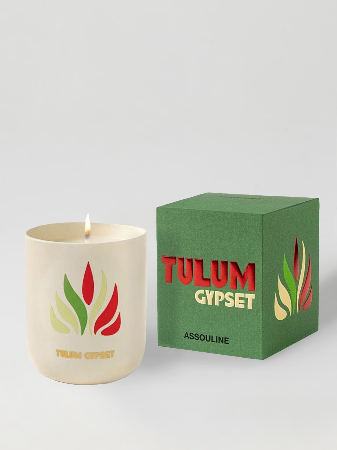 ASSOULINE CANDELE E FRAGRANZE: Candela Tulum Gypset Assouline, Bianco - Img 3