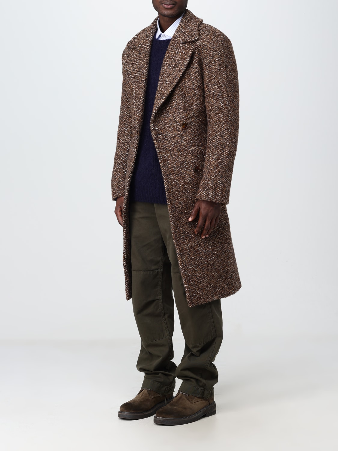 Etro Outlet: Mantel herren - Braun | Etro Mantel 1C5000016 online 