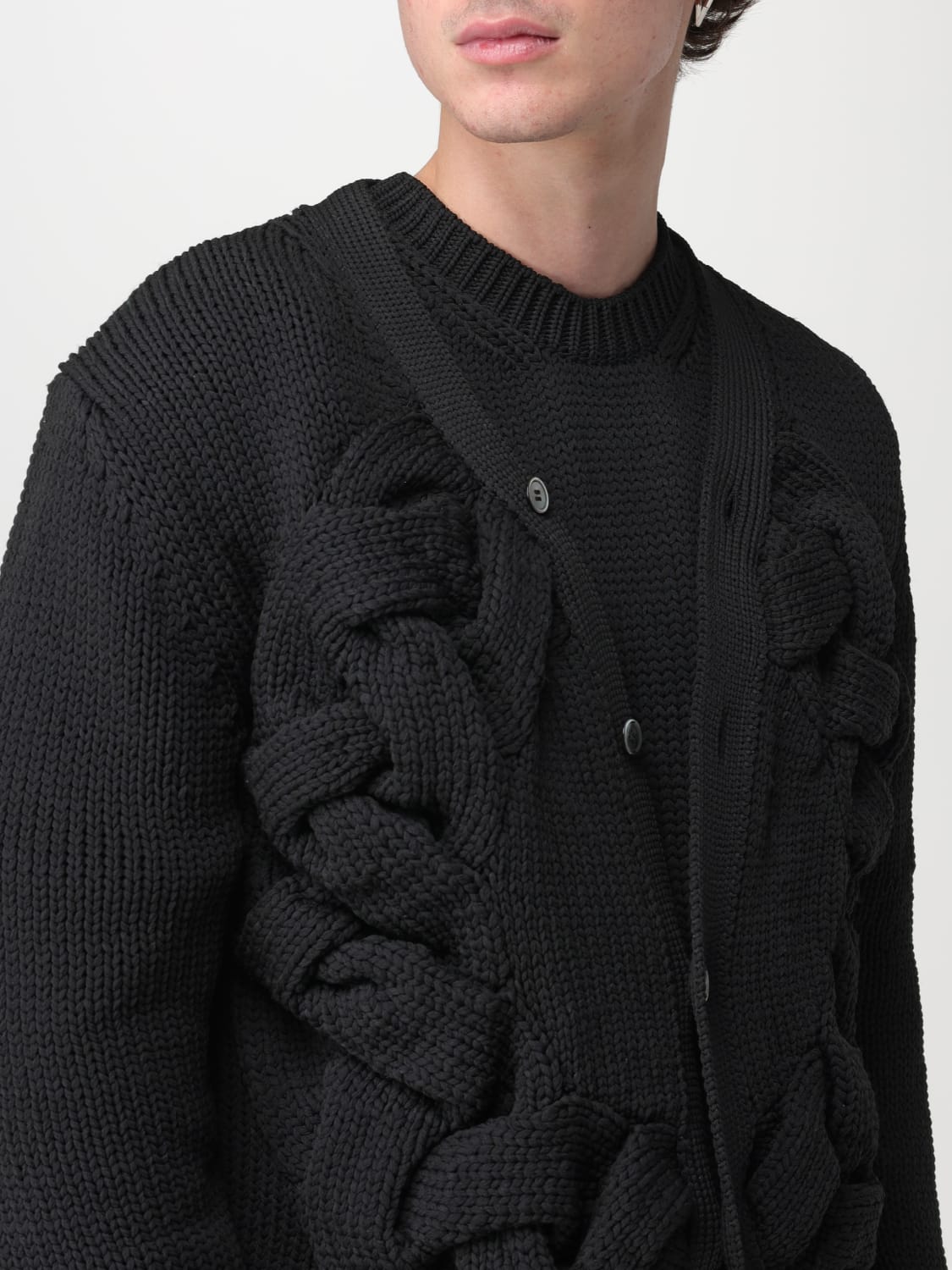 COMME DES GARCONS HOMME PLUS: Sweater men - Black | Comme Des Garcons ...