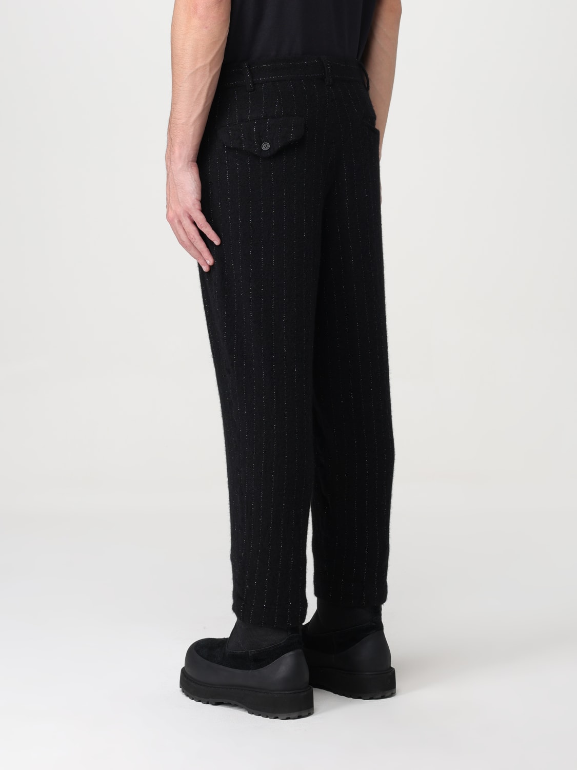 COMME DES GARCONS HOMME PLUS パンツ: パンツ メンズ Comme Des Garcons Homme Plus, ブラック - Img 3