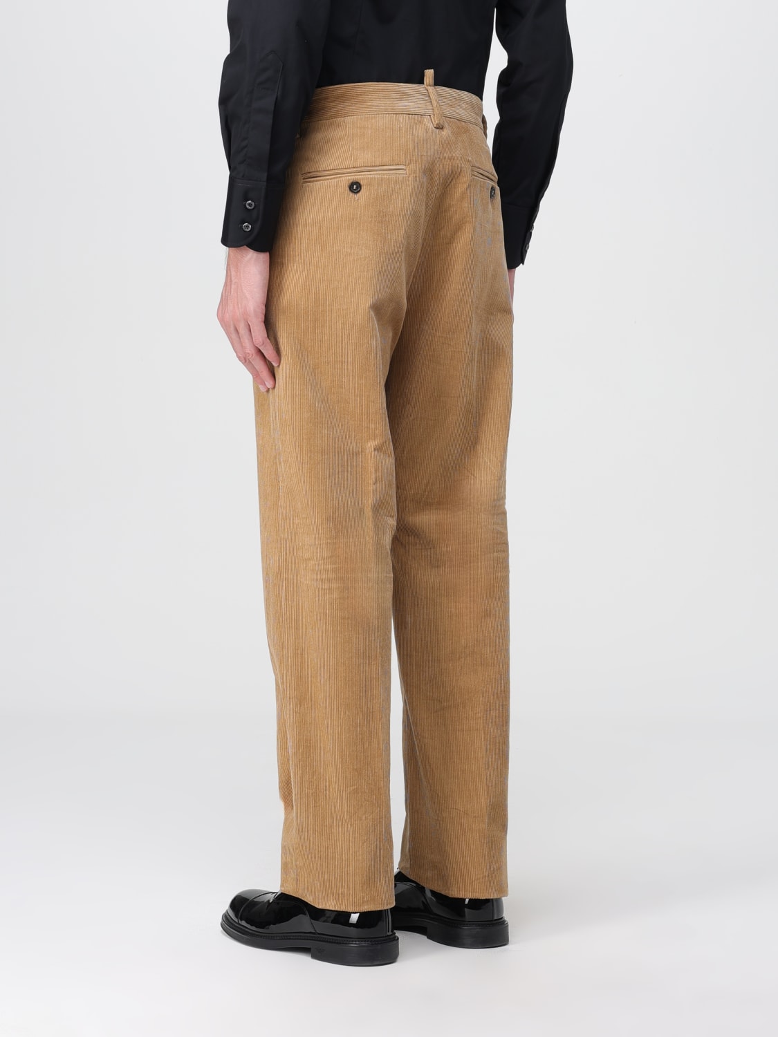 DSQUARED2 PANTALONE: Pantalone Dsquared2 in cotone, Beige - Img 3