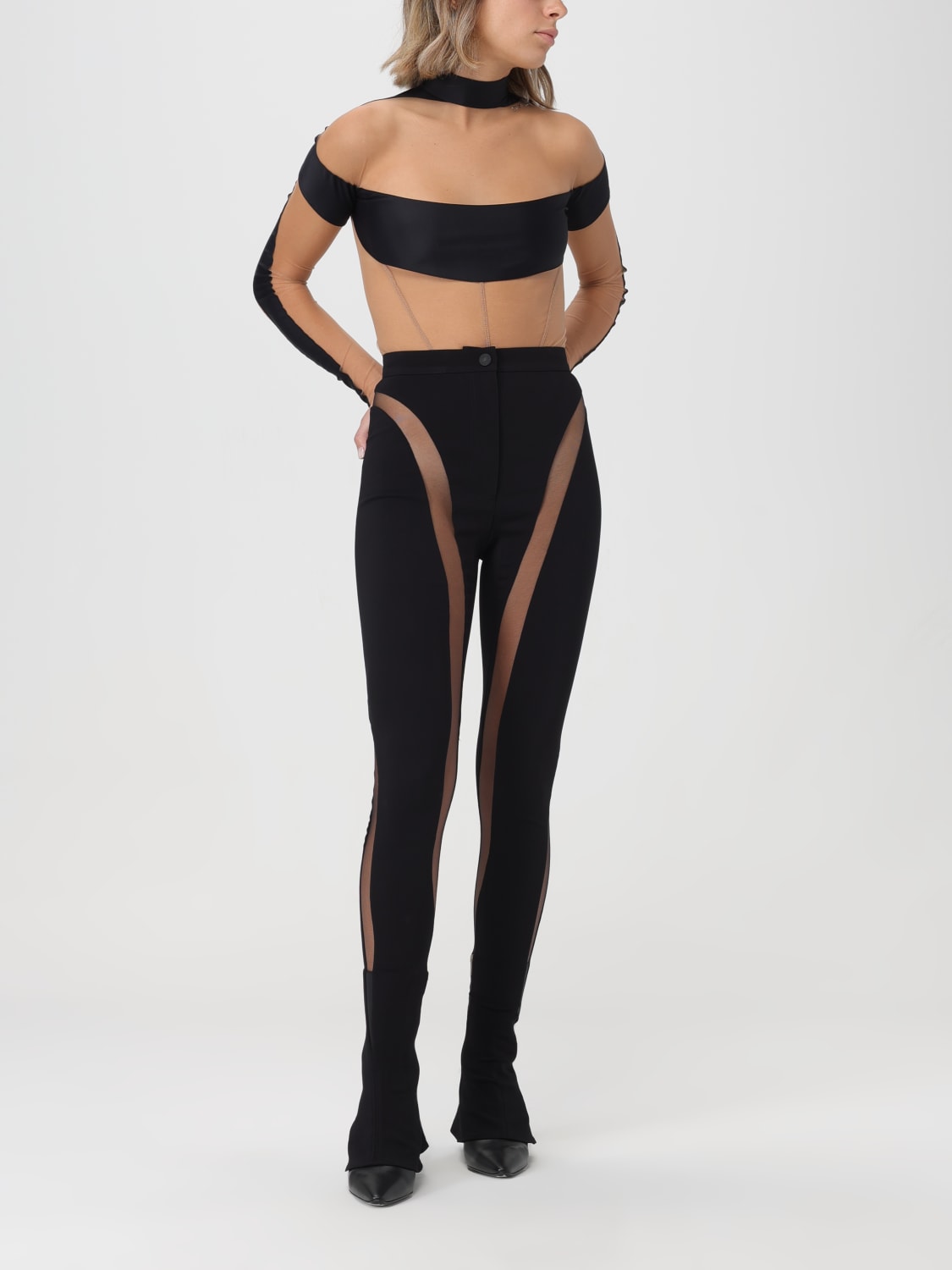 Mugler Outlet: Pantalon femme - Noir | Pantalon Mugler 23W1PA0404470 en  ligne sur GIGLIO.COM