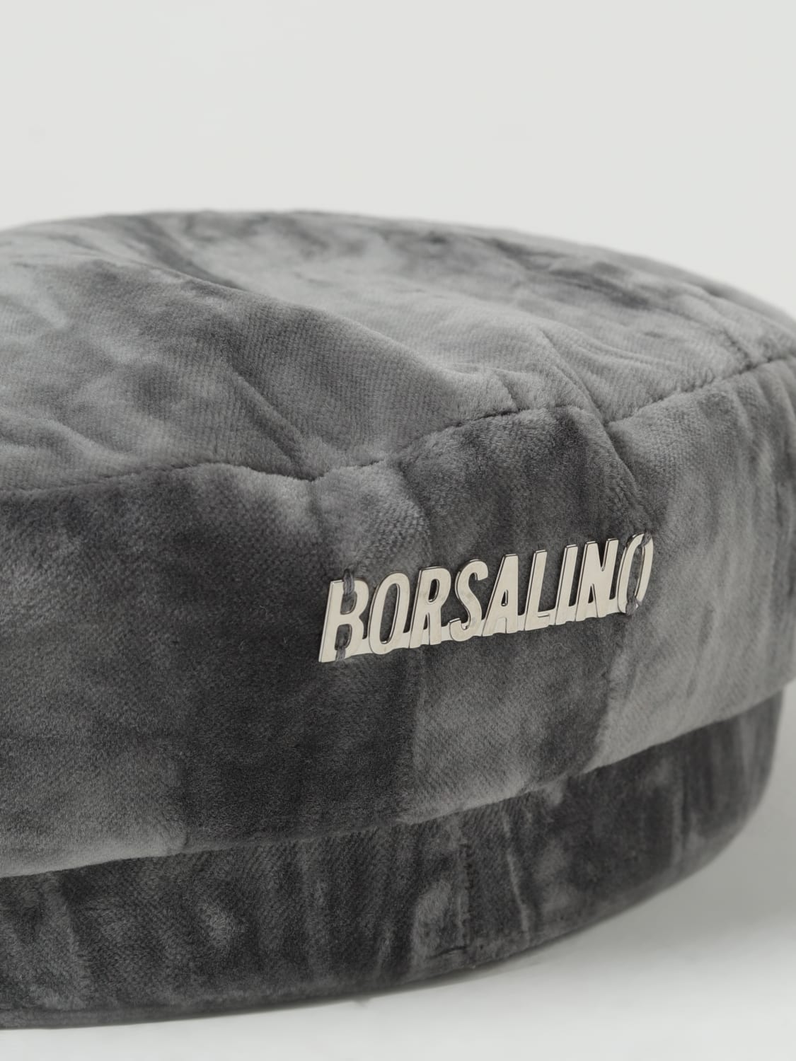 BORSALINO CAPPELLO: Cappello Borsalino in velluto, Grigio - Img 3