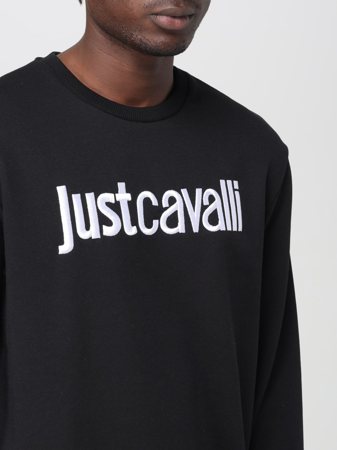 JUST CAVALLI 스웨트셔츠: 스웨트셔츠 남성 Just Cavalli, 블랙 - Img 3