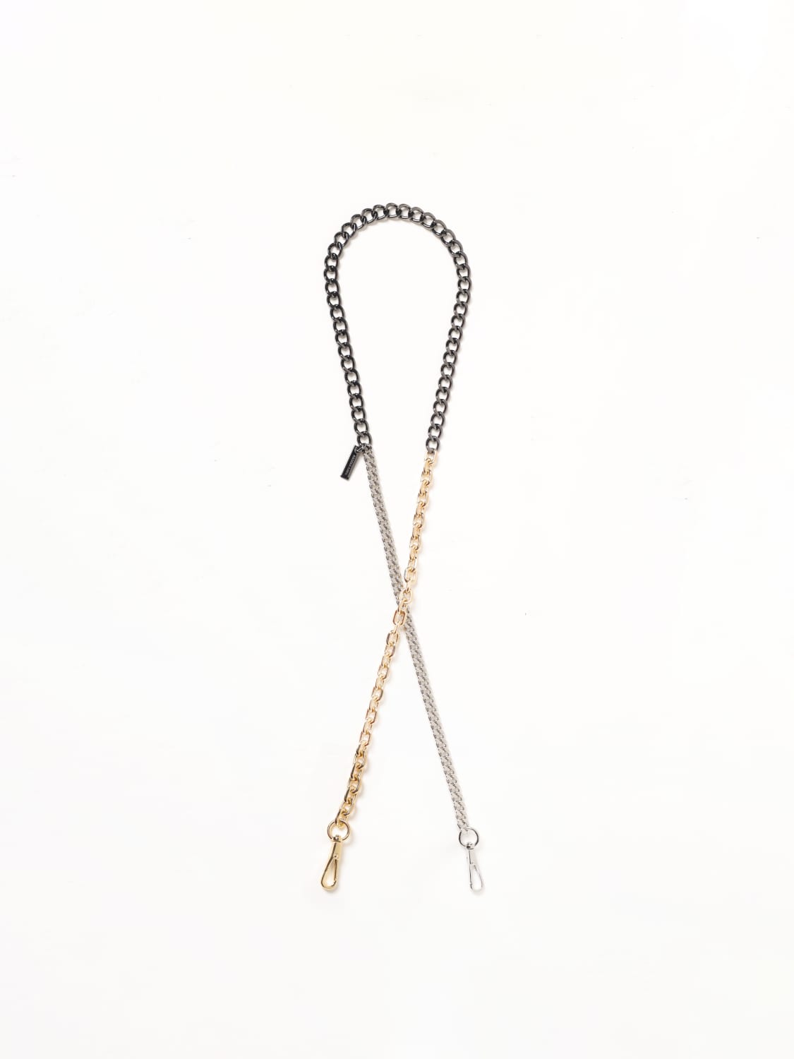 MARC JACOBS TRACOLLA: Tracolla Marc Jacobs in maglia metallica , Nero - Img 1