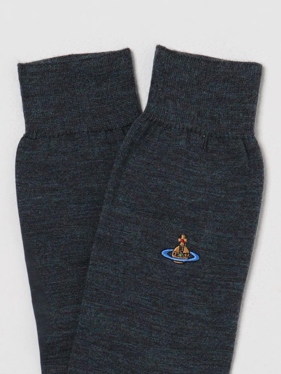 VIVIENNE WESTWOOD SOCKS: Socks men Vivienne Westwood, Teal - Img 2