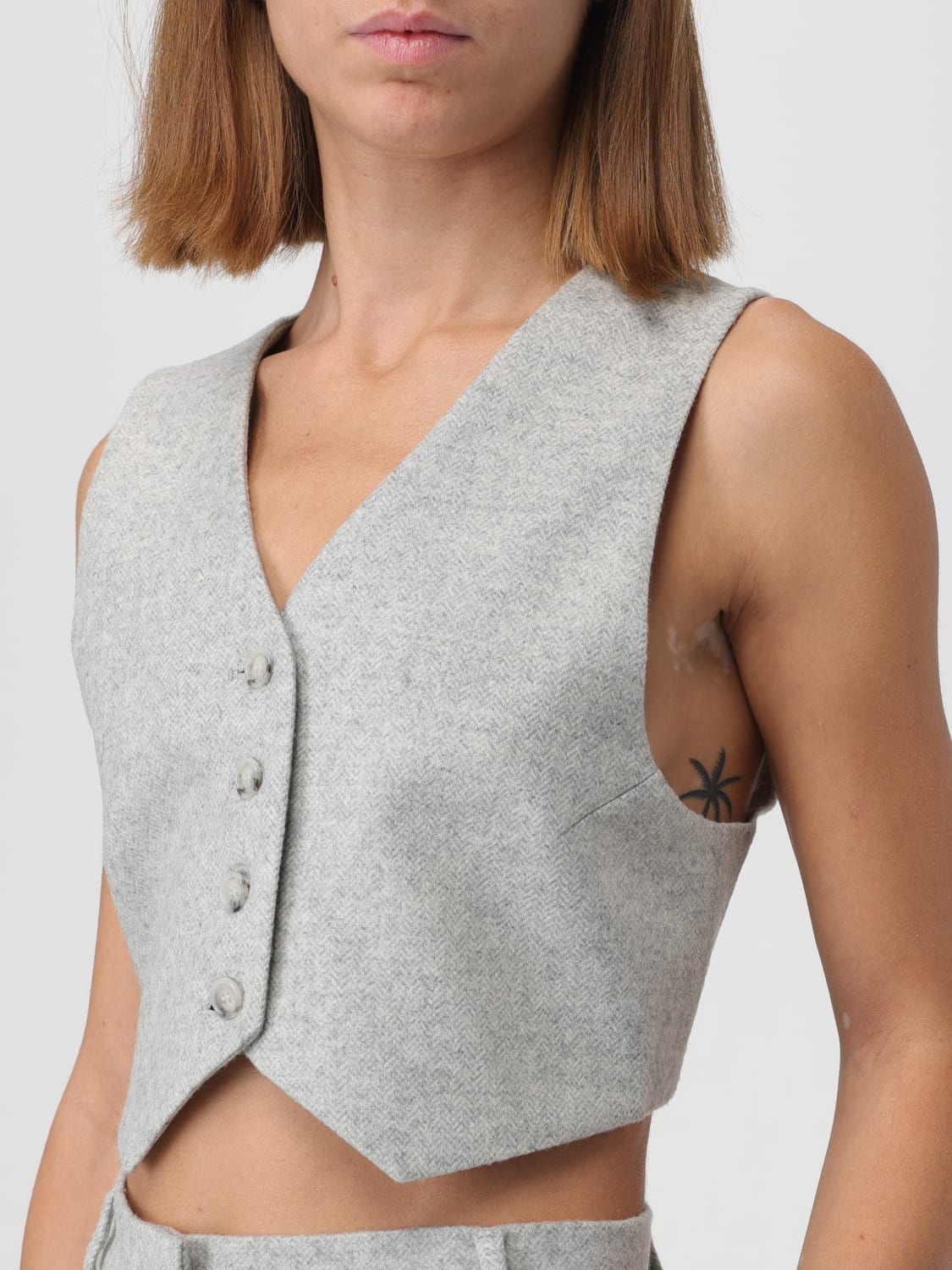 THE ANDAMANE WAISTCOAT: Waistcoat woman Andamane, Grey - Img 4