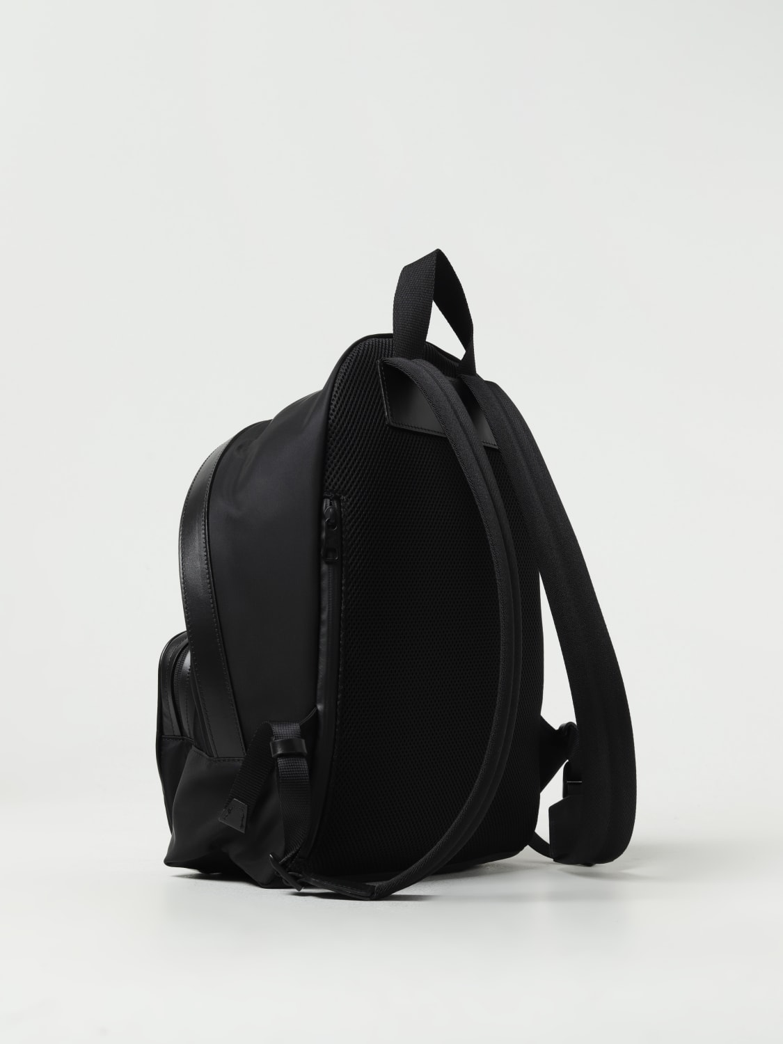 NEIL BARRETT BACKPACK: Neil Barrett nylon backpack with print, Black - Img 2