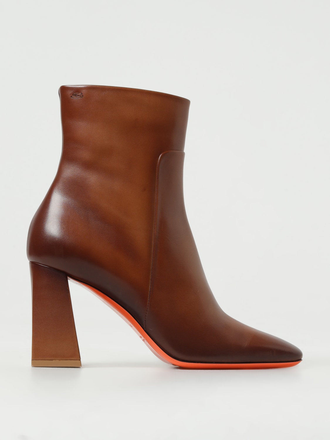 SANTONI FLAT ANKLE BOOTS: Shoes woman Santoni, Biscuit - Img 1