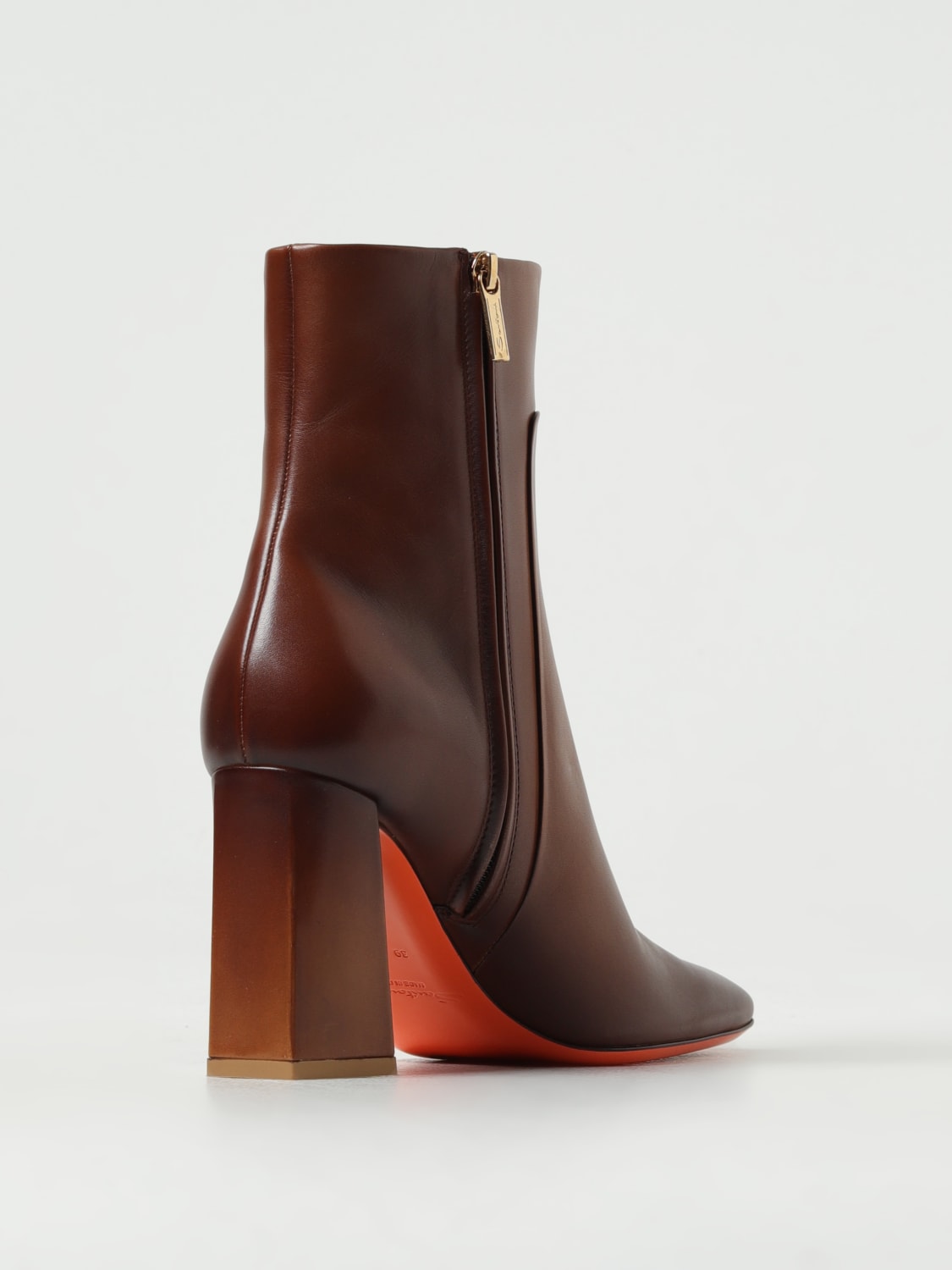 SANTONI FLAT ANKLE BOOTS: Shoes woman Santoni, Biscuit - Img 3