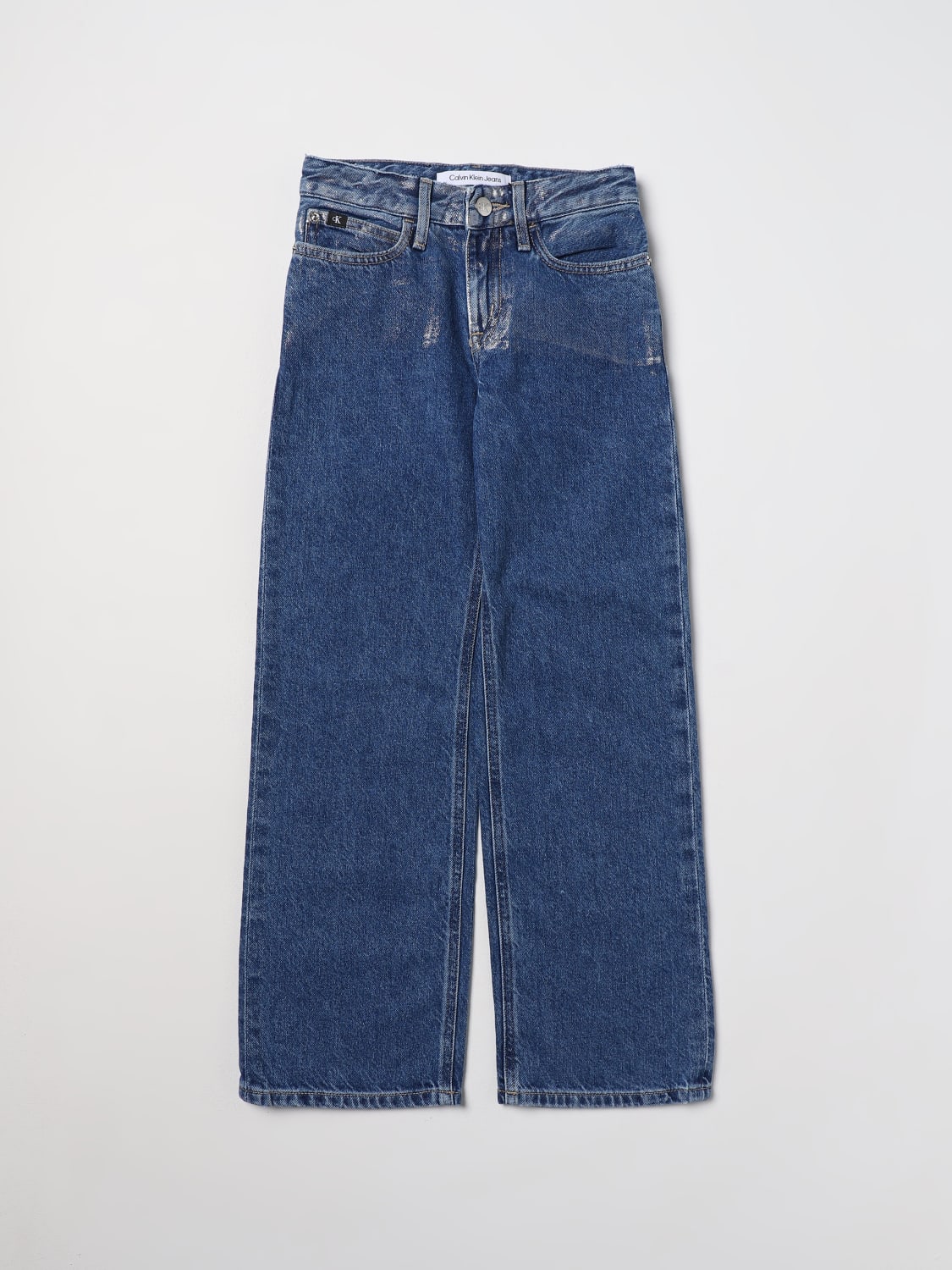 CALVIN KLEIN ДЖИНСЫ: Джинсы Детское Calvin Klein, Серо-Бежевый - Img 1