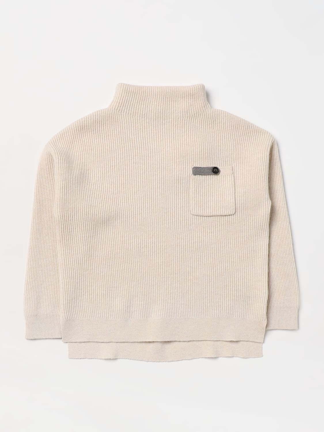 BRUNELLO CUCINELLI PULLOVER: Pullover kinder Brunello Cucinelli, Yellow Cream - Img 1