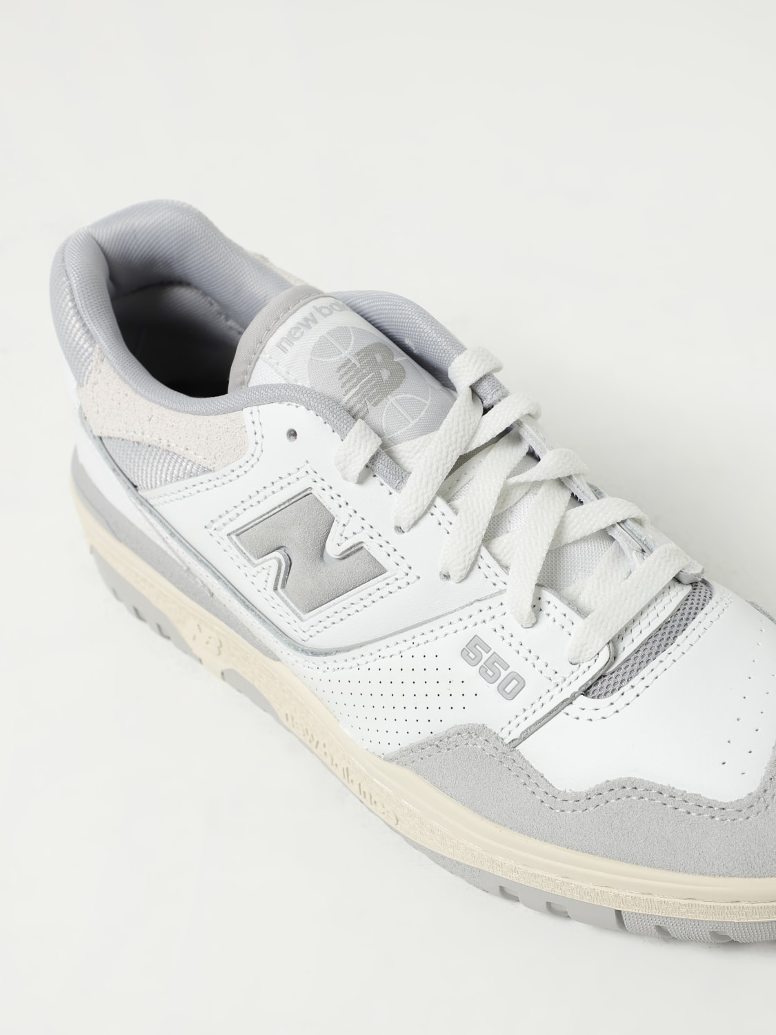 NEW BALANCE SNEAKERS: Sneakers 550 New Balance in pelle, Bianco - Img 4