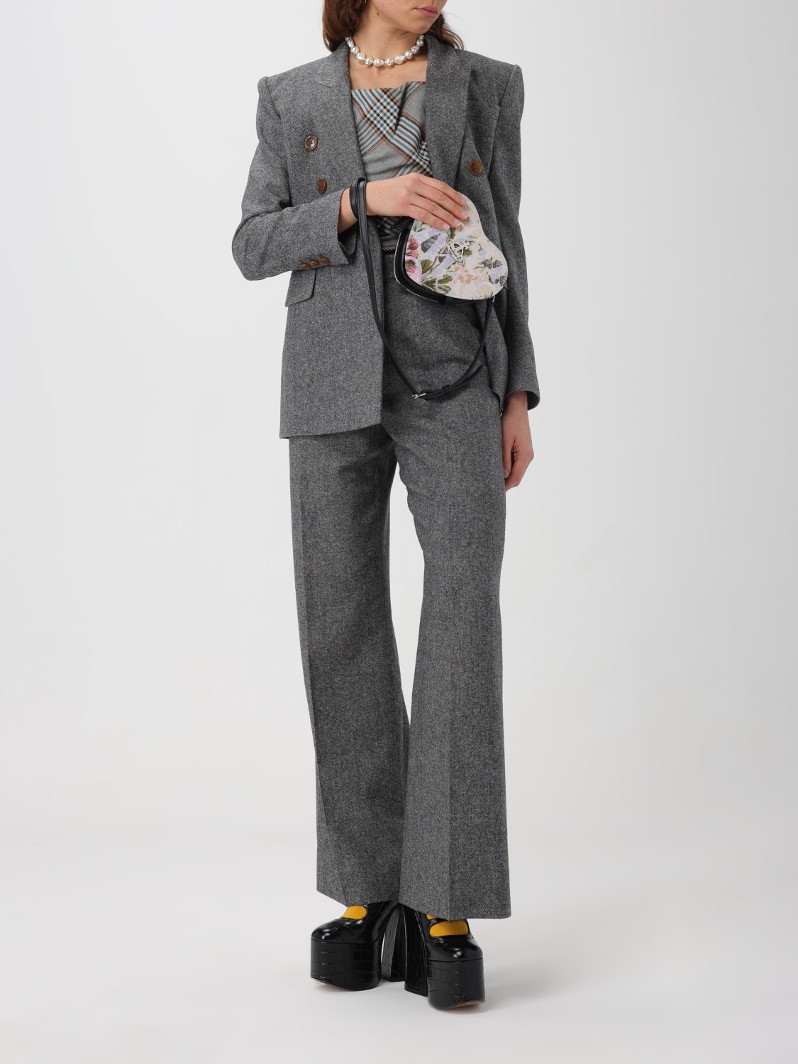 VIVIENNE WESTWOOD BLAZER: Blazer woman Vivienne Westwood, Grey - Img 2