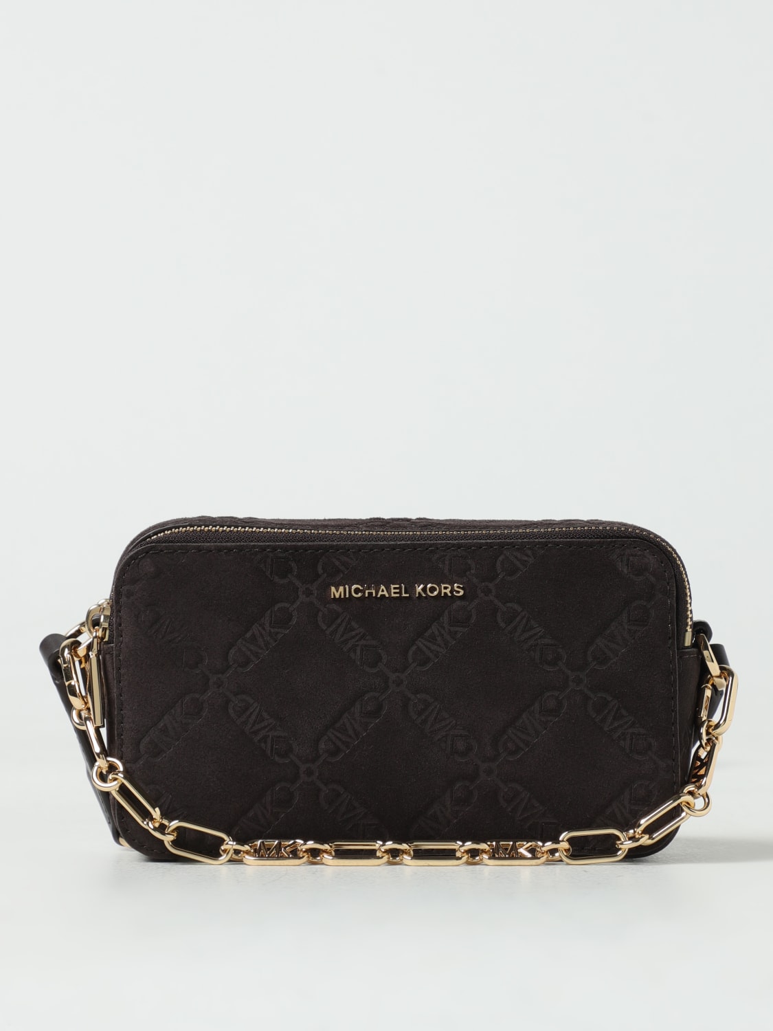 Michael Michael Kors Outlet Michael Kors bag in suede Brown Michael Michael Kors mini bag 32F3GJ6C1S online at GIGLIO.COM