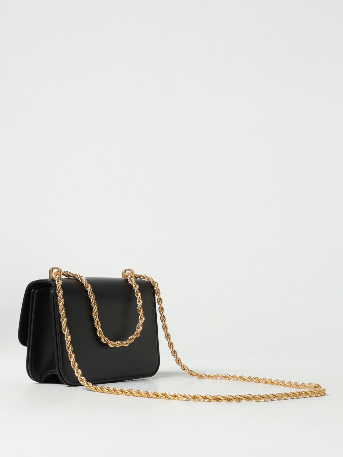 Tory burch black purse with gold chain 2025