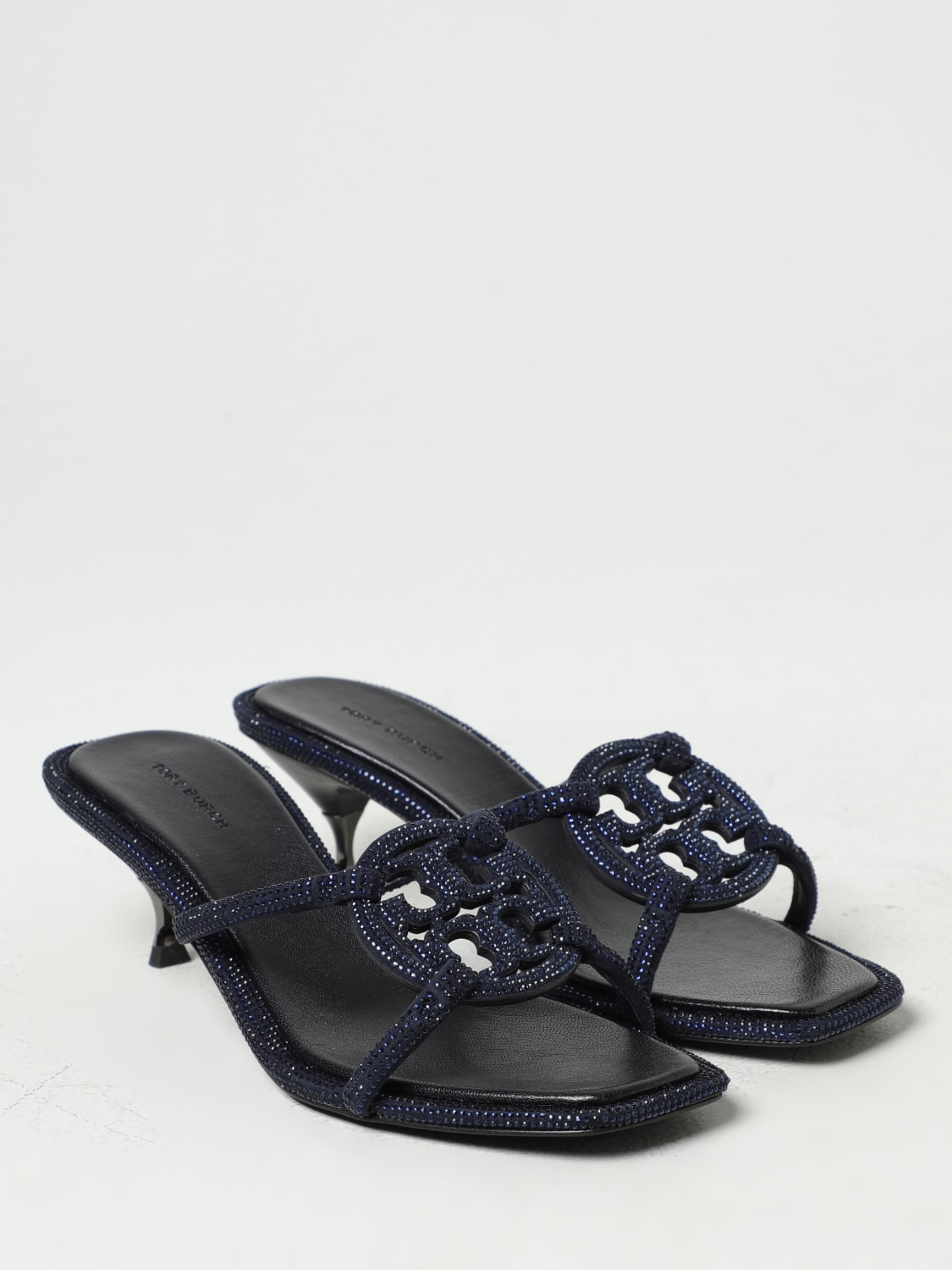 TORY BURCH SANDALIAS DE TACÓN: Sandalias planas mujer Tory Burch, Azul Oscuro - Img 2