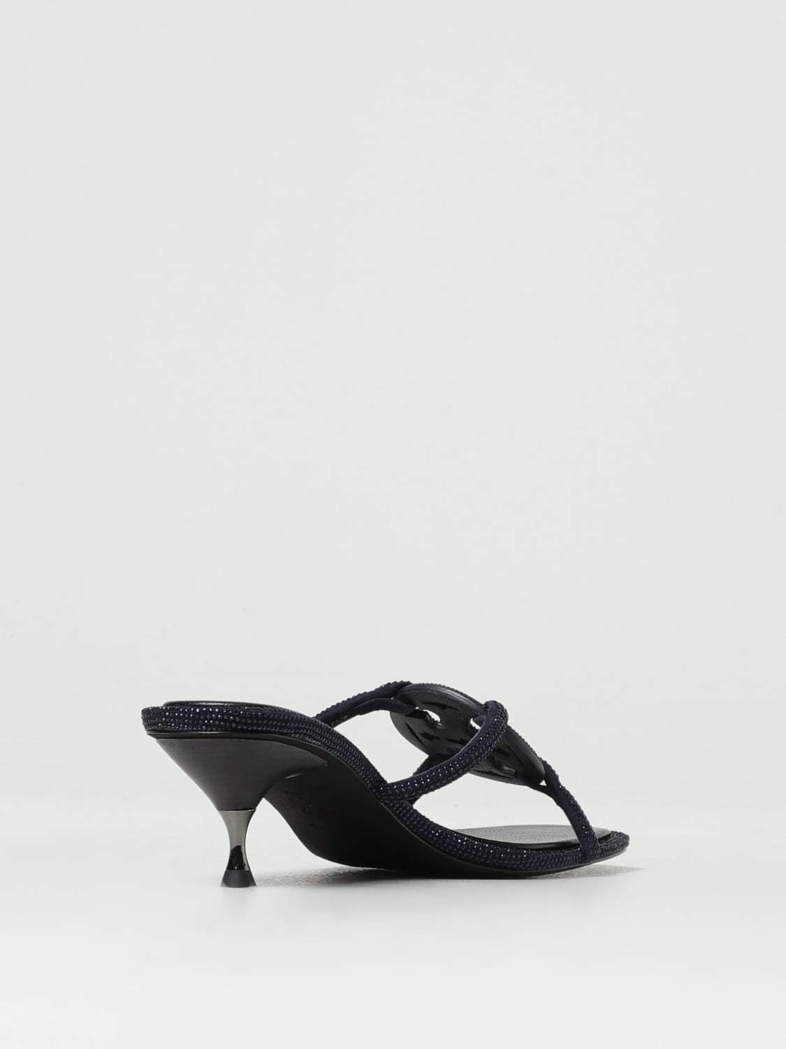 TORY BURCH SANDALIAS DE TACÓN: Sandalias planas mujer Tory Burch, Azul Oscuro - Img 3
