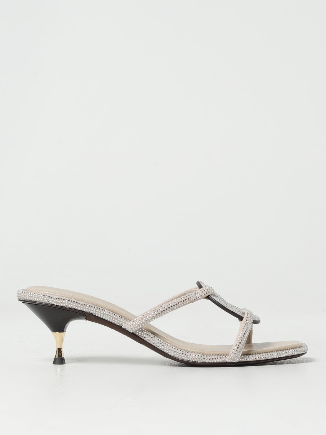 サンダル・ミュール Tory Burch SANDAL (152178 250) Tory Burch Outlet: Flat sandals woman - Grey | Tory Burch