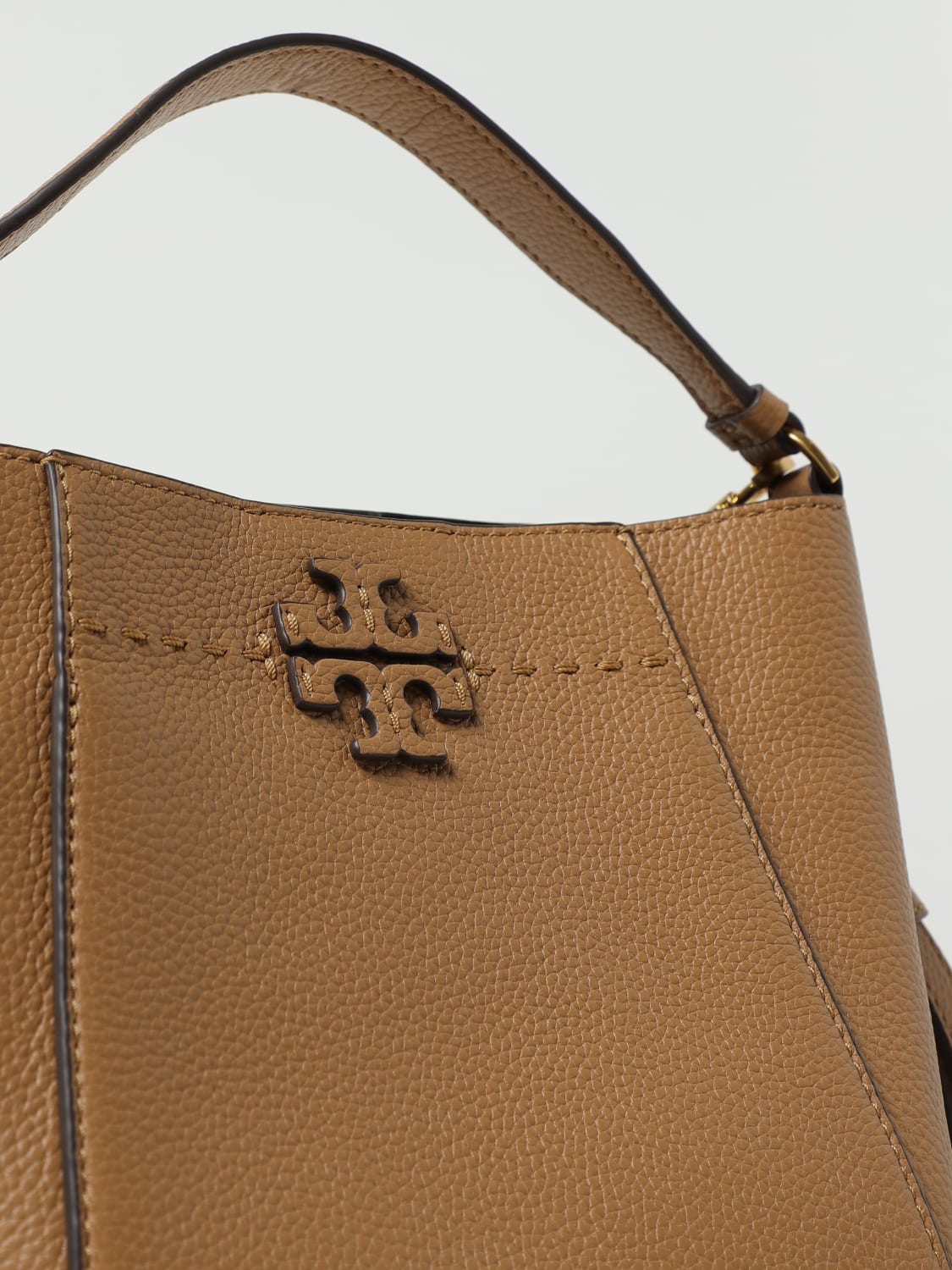 TORY BURCH McGraw bag in grained leather Brown Tory Burch mini bag 74956 online at GIGLIO.COM