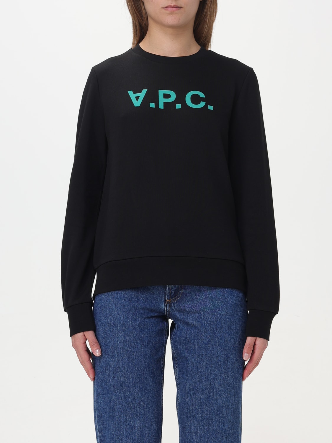 A.P.C. SWEATSHIRT: Sweater woman A.P.C., Black 1 - Img 1