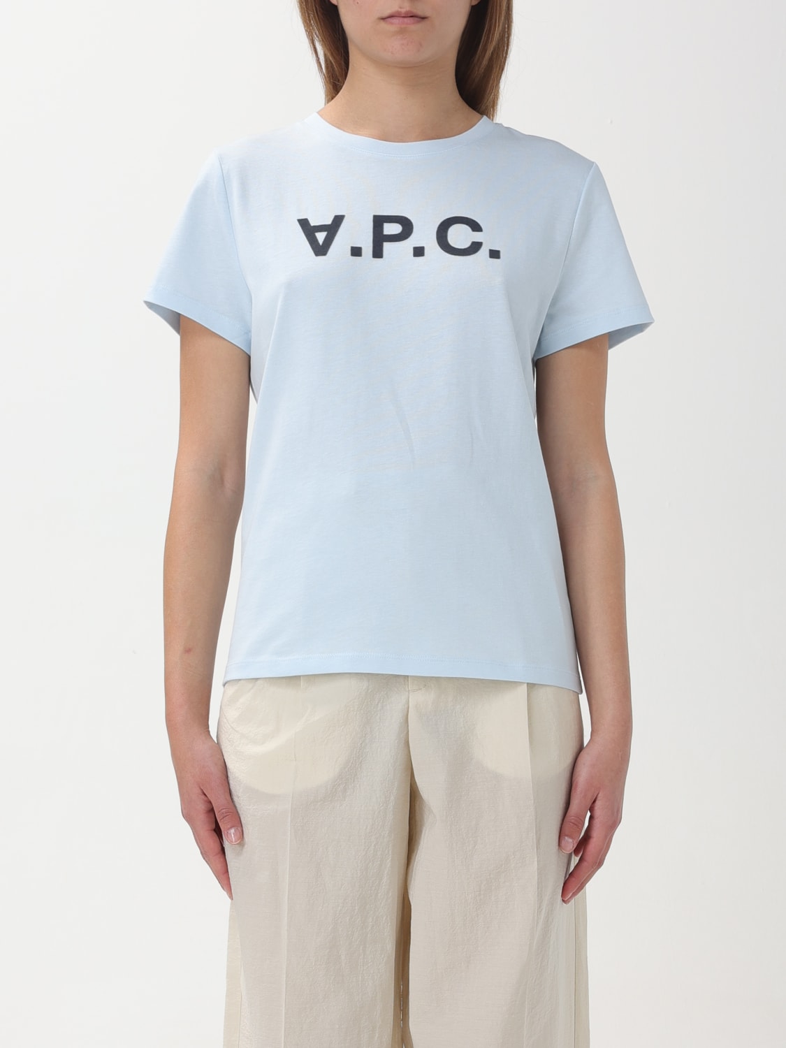 A.P.C.: T-shirt woman - Gnawed Blue | A.P.C. t-shirt COBQXF26944 online ...