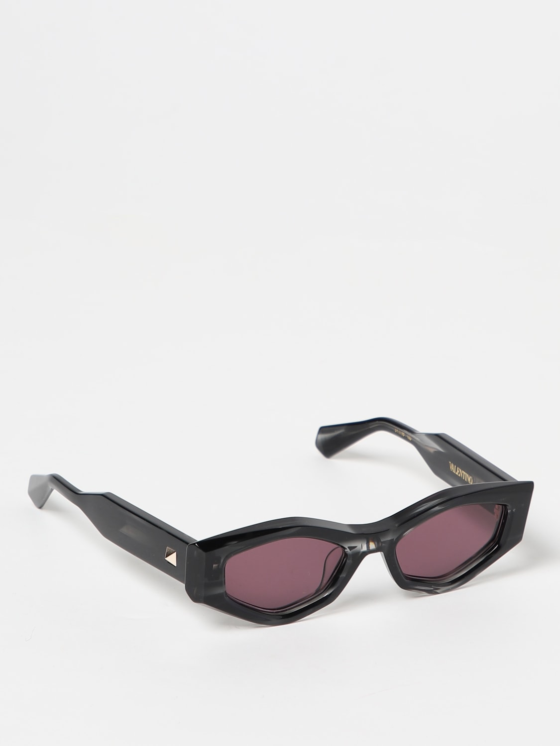 VALENTINO SUNGLASSES: Valentino V Tre sunglasses in acetate, Black - Img 1