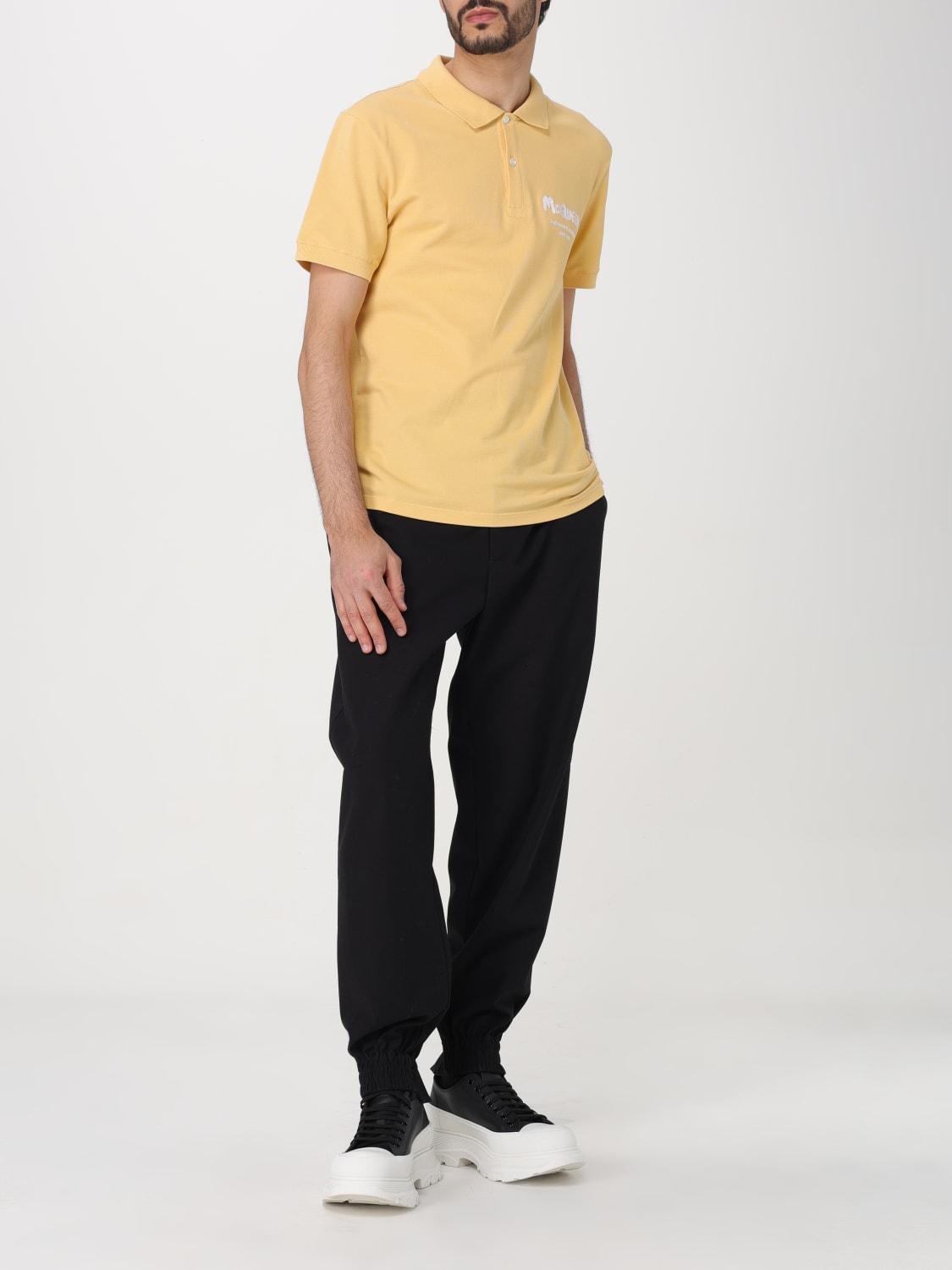 Alexander McQueen Outlet: Shirt men - Yellow | Alexander