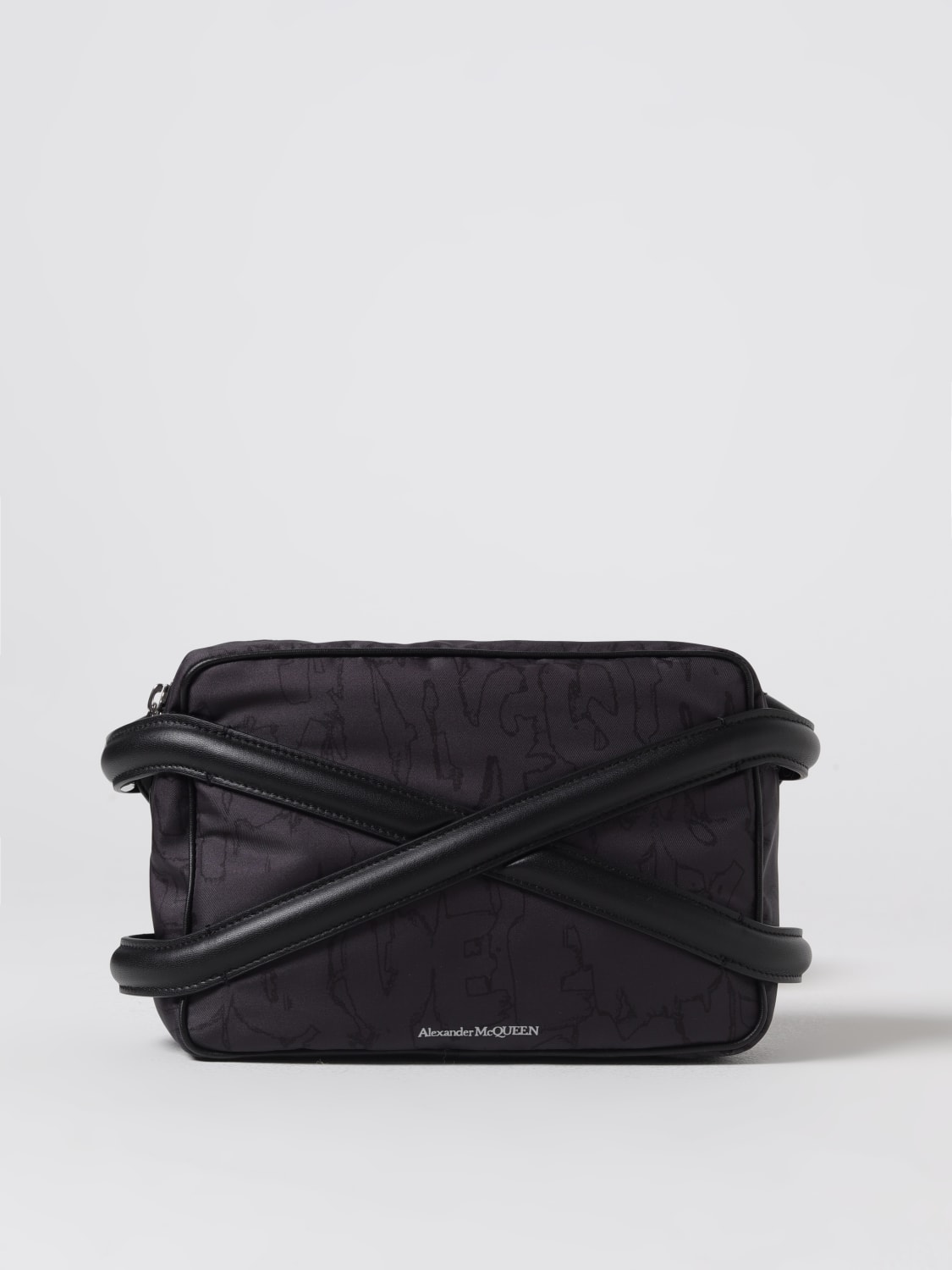 ショルダーバッグ alexander mcqueen SHOULDER BAG (7262921AAQ0 1000) McQueen Outlet: bag in nylon and leather - Black | McQueen