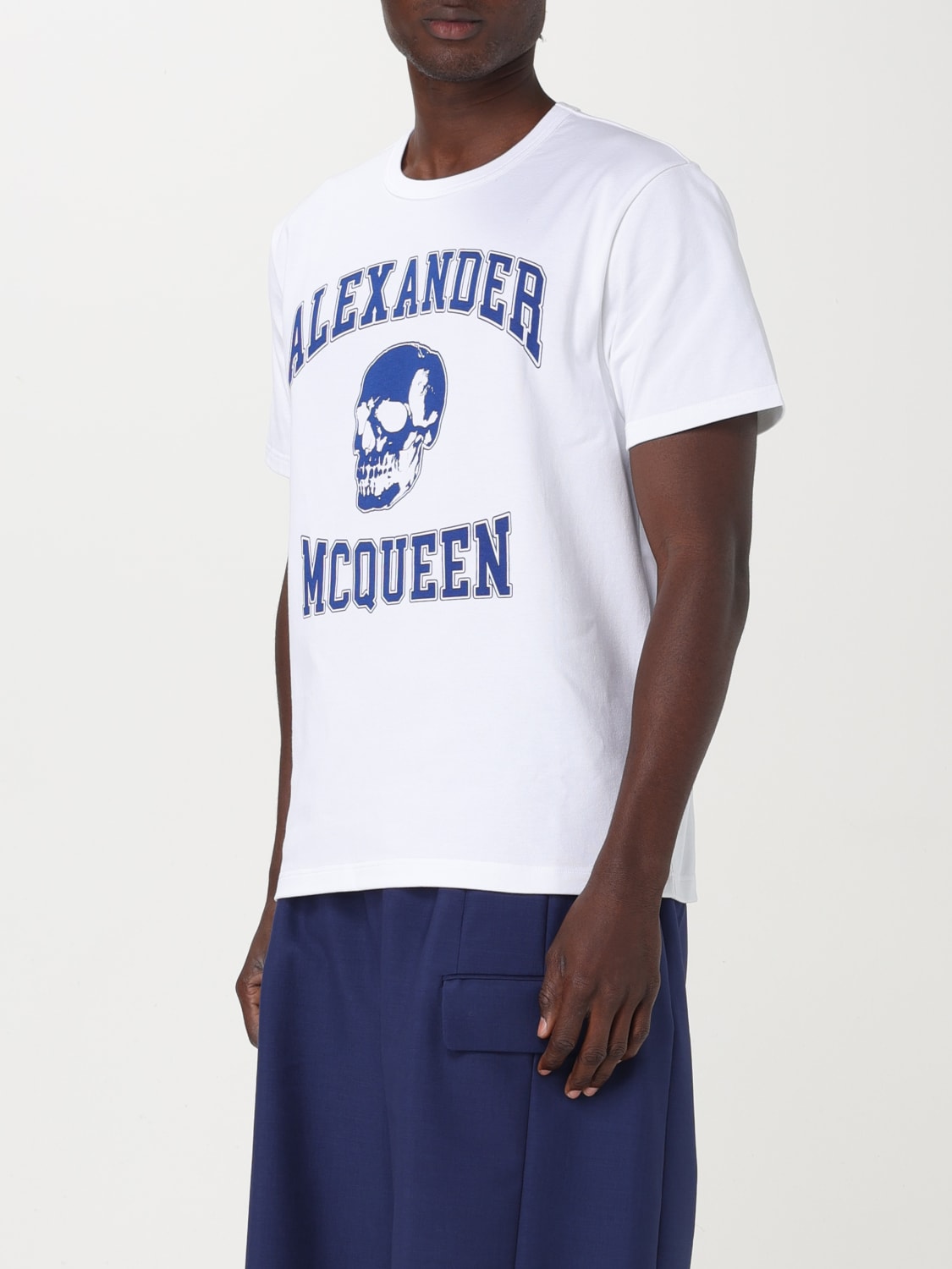 MCQUEEN T-SHIRT: T-shirt Skull McQueen, Bianco - Img 3