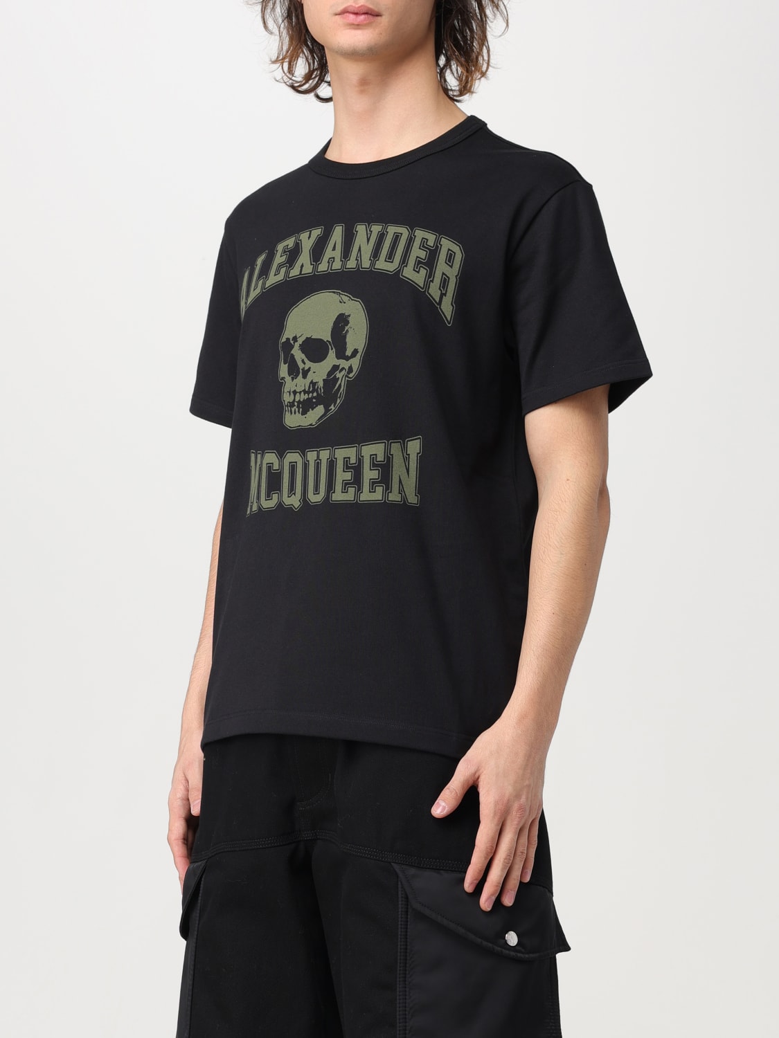 MCQUEEN Tシャツ: Tシャツ メンズ McQueen, ブラック - Img 4