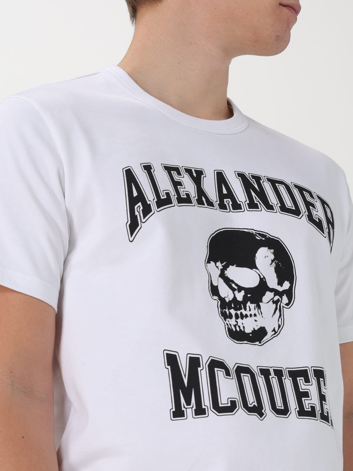 MCQUEEN Tシャツ: Tシャツ メンズ McQueen, ホワイト 1 - Img 5