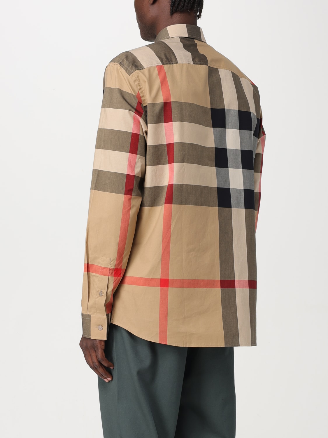 BURBERRY: Shirt men - Beige | Burberry shirt 8071445 online at GIGLIO.COM