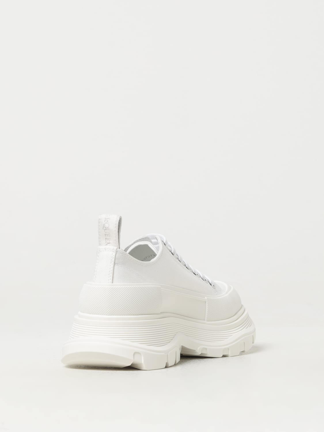 ALEXANDER MCQUEEN SNEAKERS: Sneakers Tread Slick Alexander McQueen in canvas e gomma , Bianco - Img 3