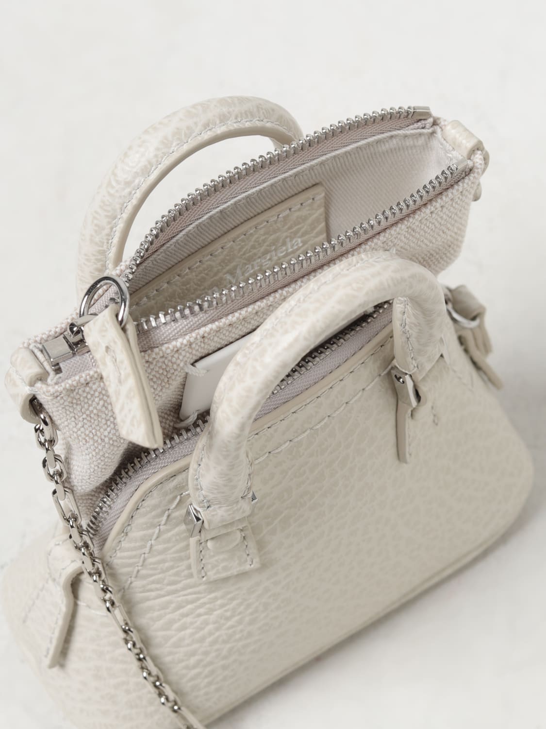 MAISON MARGIELA MINI BOLSO: Bandolera mujer Maison Margiela, Gris - Img 4