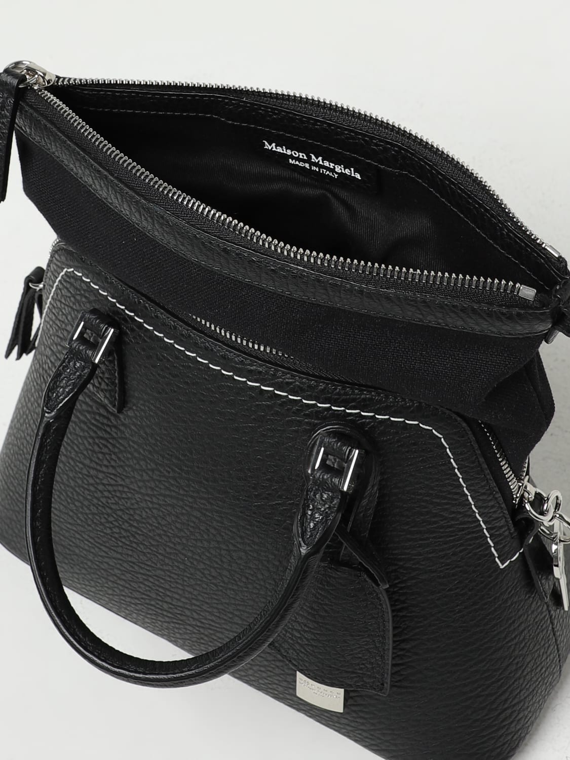 MAISON MARGIELA SAC À MAIN: Sac porté main femme Maison Margiela, Noir - Img 5