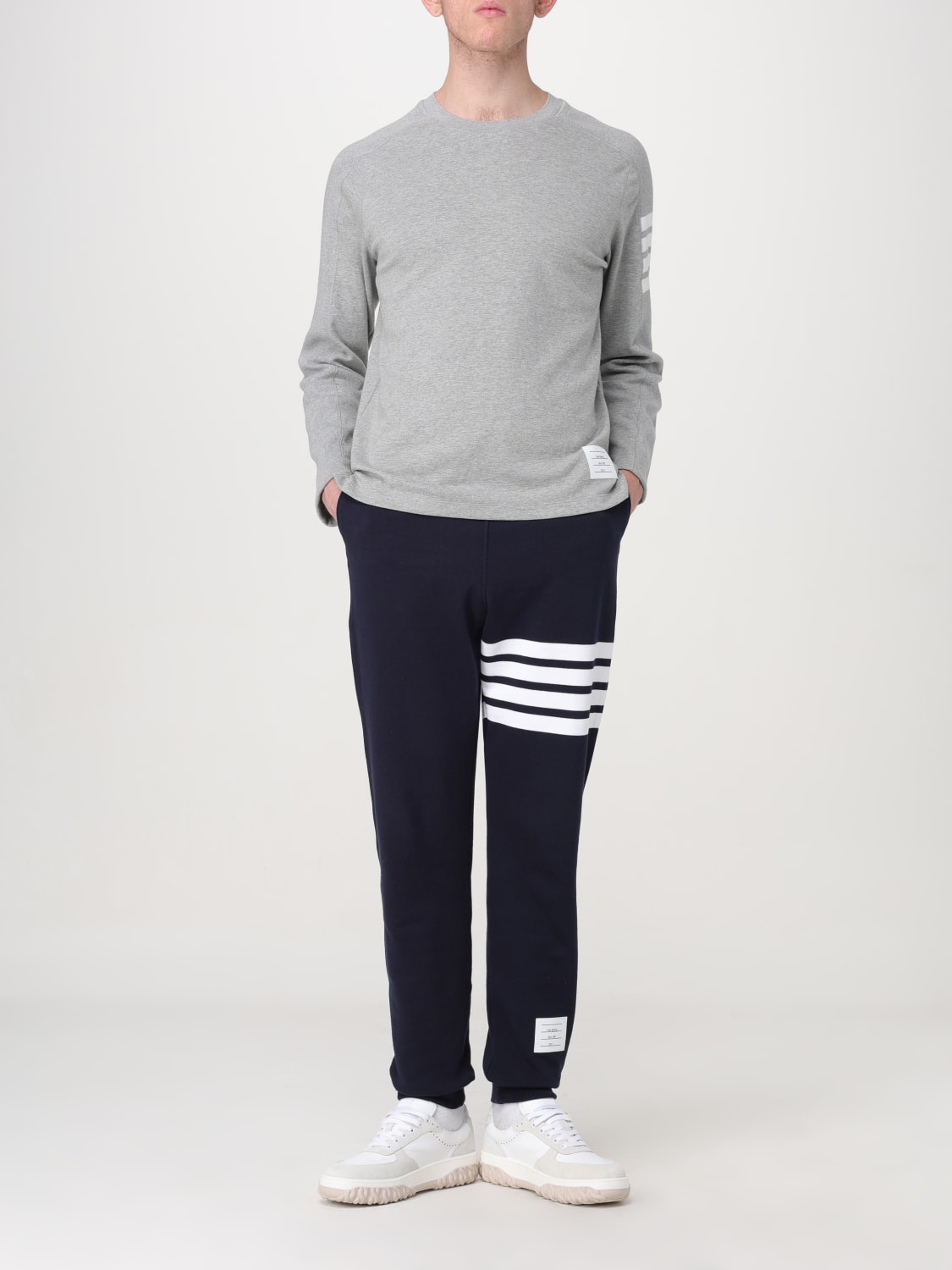 THOM BROWNE PANTALONE: Pantalone Thom Browne in cotone , Blue - Img 2