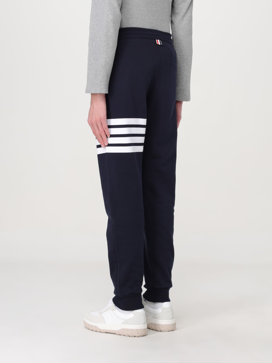 THOM BROWNE PANTALONE: Pantalone Thom Browne in cotone , Blue - Img 3