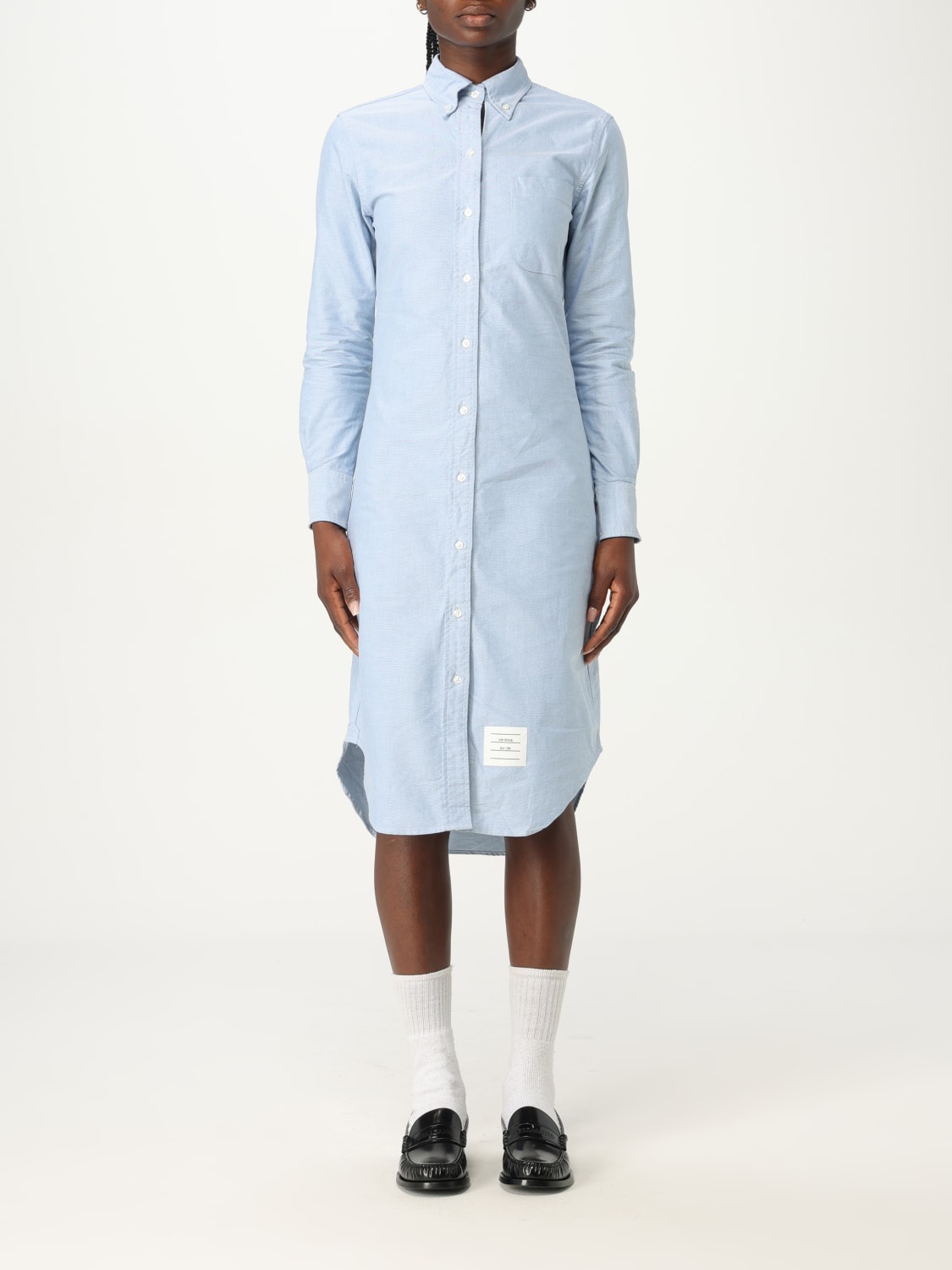 THOM BROWNE ABITO: Abito Chemisier Thom Browne, Blue - Img 1