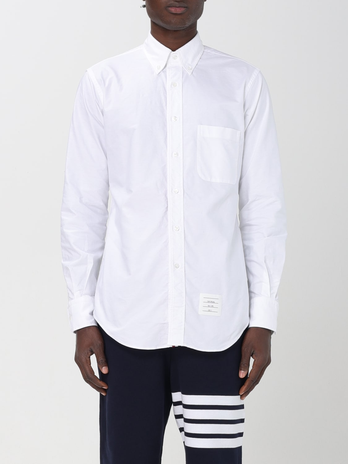 THOM BROWNE CAMICIA: Camicia Thom Browne in cotone , Bianco - Img 1