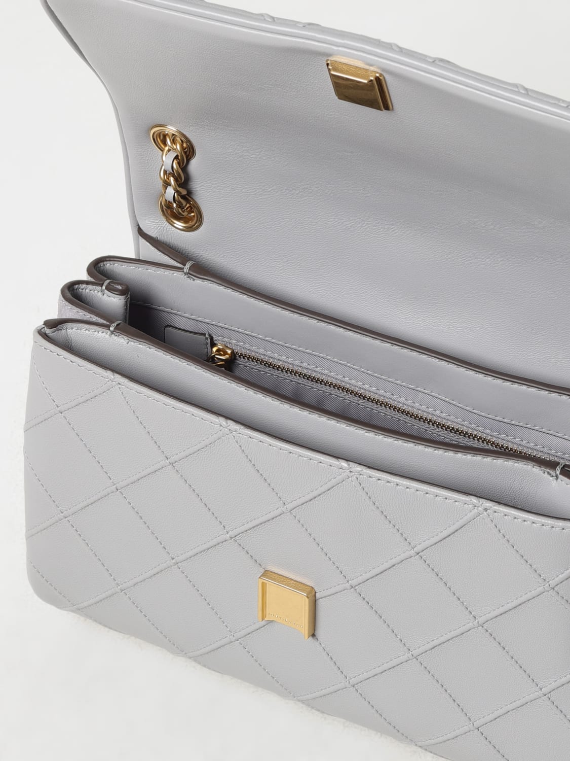 ショルダーバッグ・ポシェット TORY BURCH Woman Shoulder bag Grey 163388 251 Tory Burch Outlet: Crossbody bags woman - Grey | Tory Burch