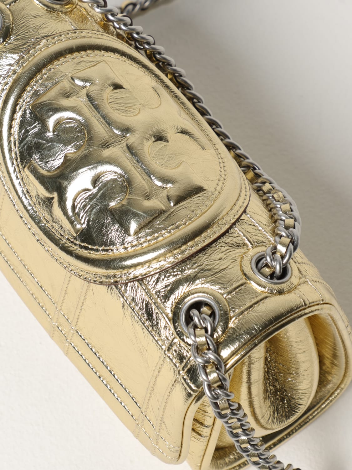 Gold tory burch bag best sale