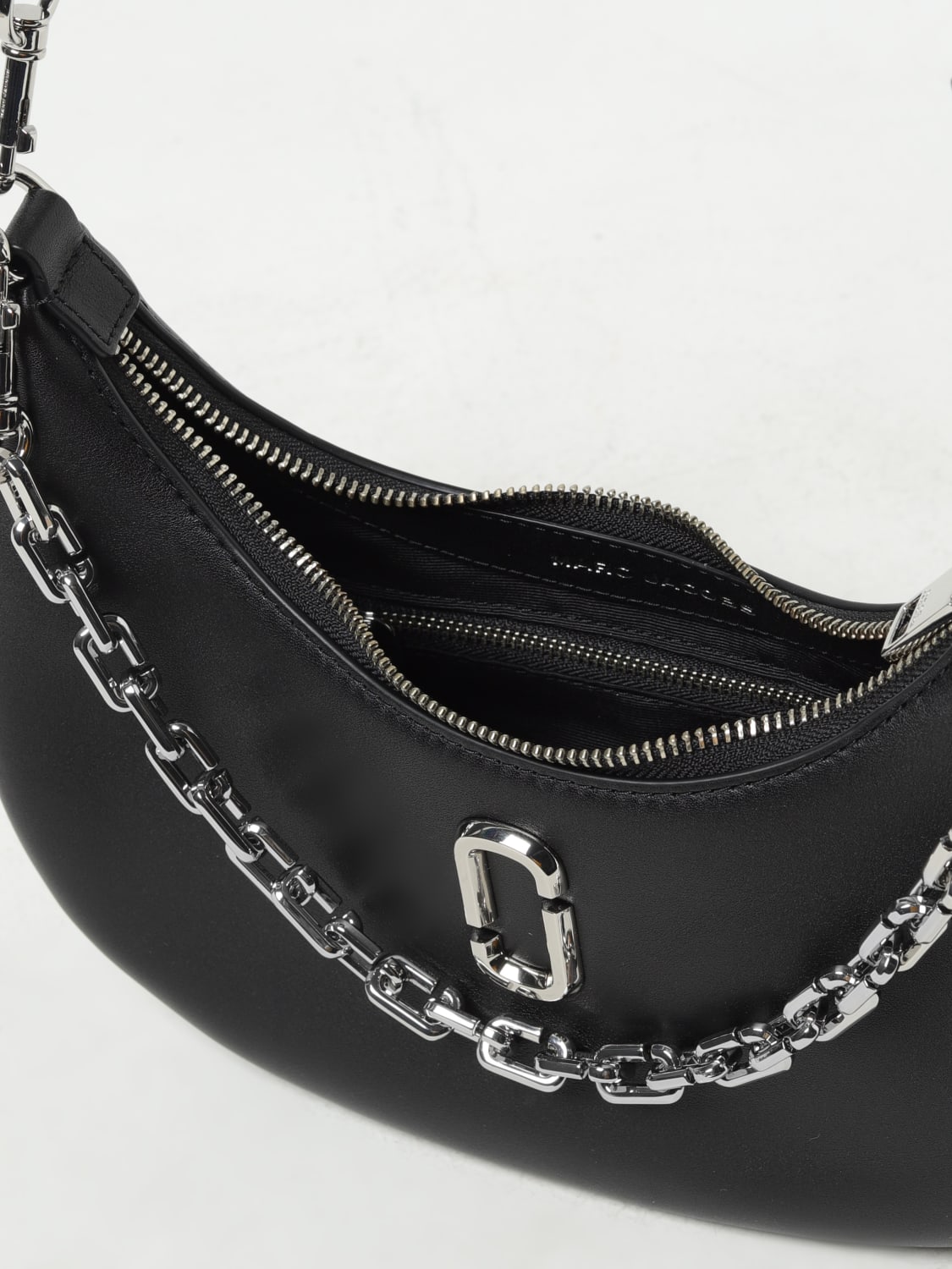 MARC JACOBS SHOULDER BAG: Marc JacobsThe Curve Bag in leather, Black - Img 3