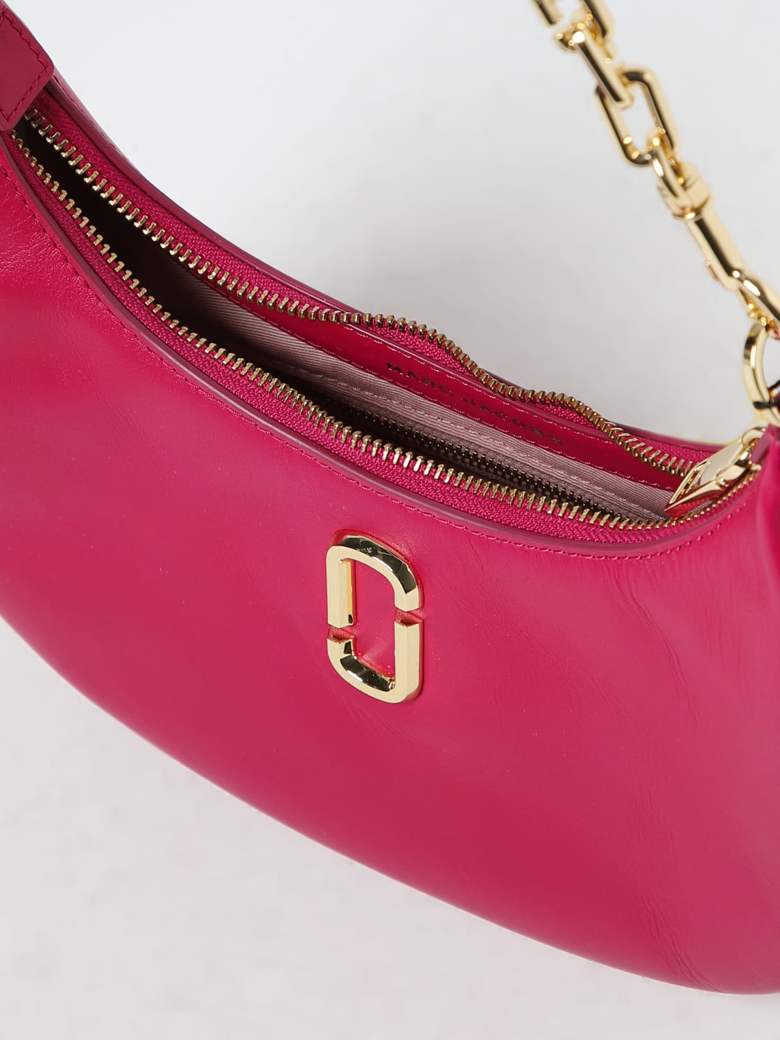 MARC JACOBS BORSA A SPALLA: Borsa The Curve Bag Marc Jacobs in pelle, Rosa - Img 3