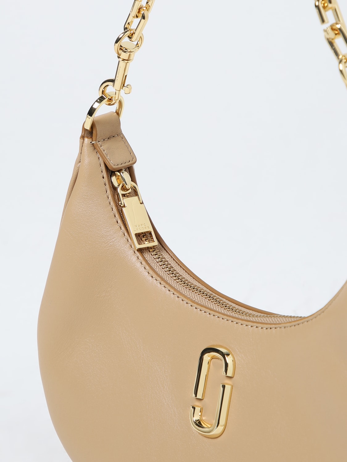 MARC JACOBS BORSA A SPALLA: Borsa The Curve Bag Marc Jacobs in pelle, Marrone - Img 3
