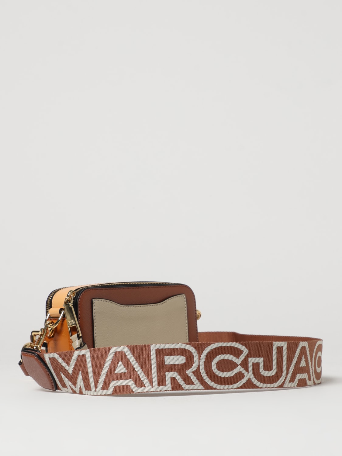 MARC JACOBS MINI BAG: Marc Jacobs The Snapshot bag in coated leather, Brown - Img 2